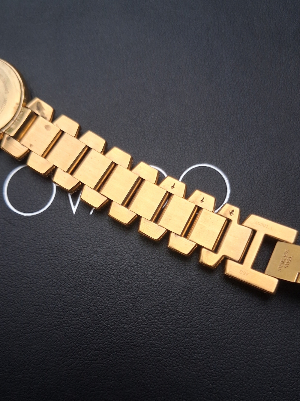 Movado Gold-Tone Bracelet Watch DIAMONDS $1995 - Picture 13 of 15
